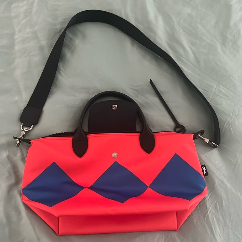 Longchamp Le Pliage Casaque Small Recycled Canvas Top Handle Crossbody New